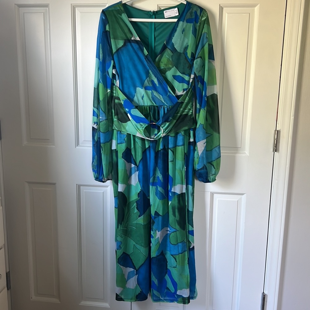 ASOS Design Plunge Midi Dress